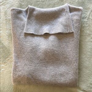 Cashmere Cozy Gray Knit Sweater Talbots